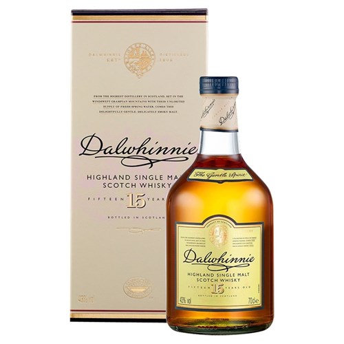Dalwhinnie 15 Year Old Single Malt Scotch Whisky 70cl - A Smooth and Aromatic Highland Whisky